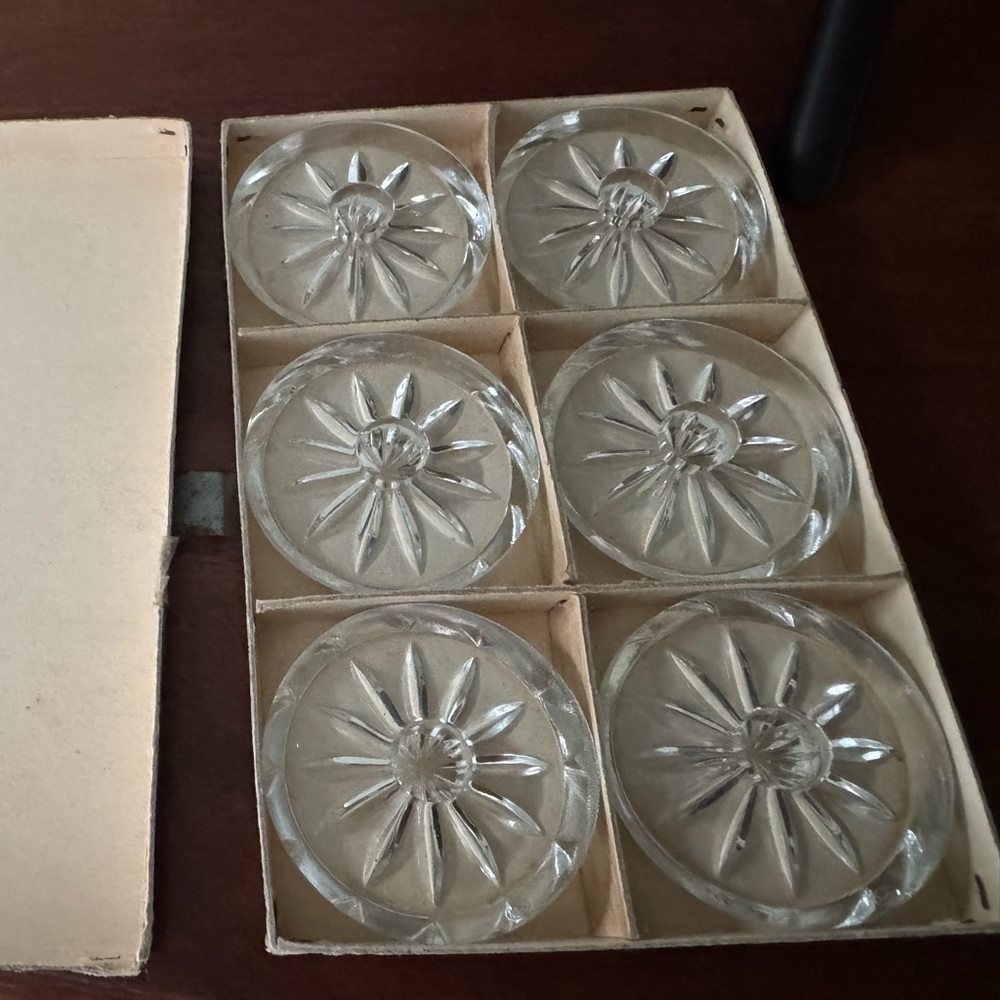 Elegant Clear Glass Candle Holders